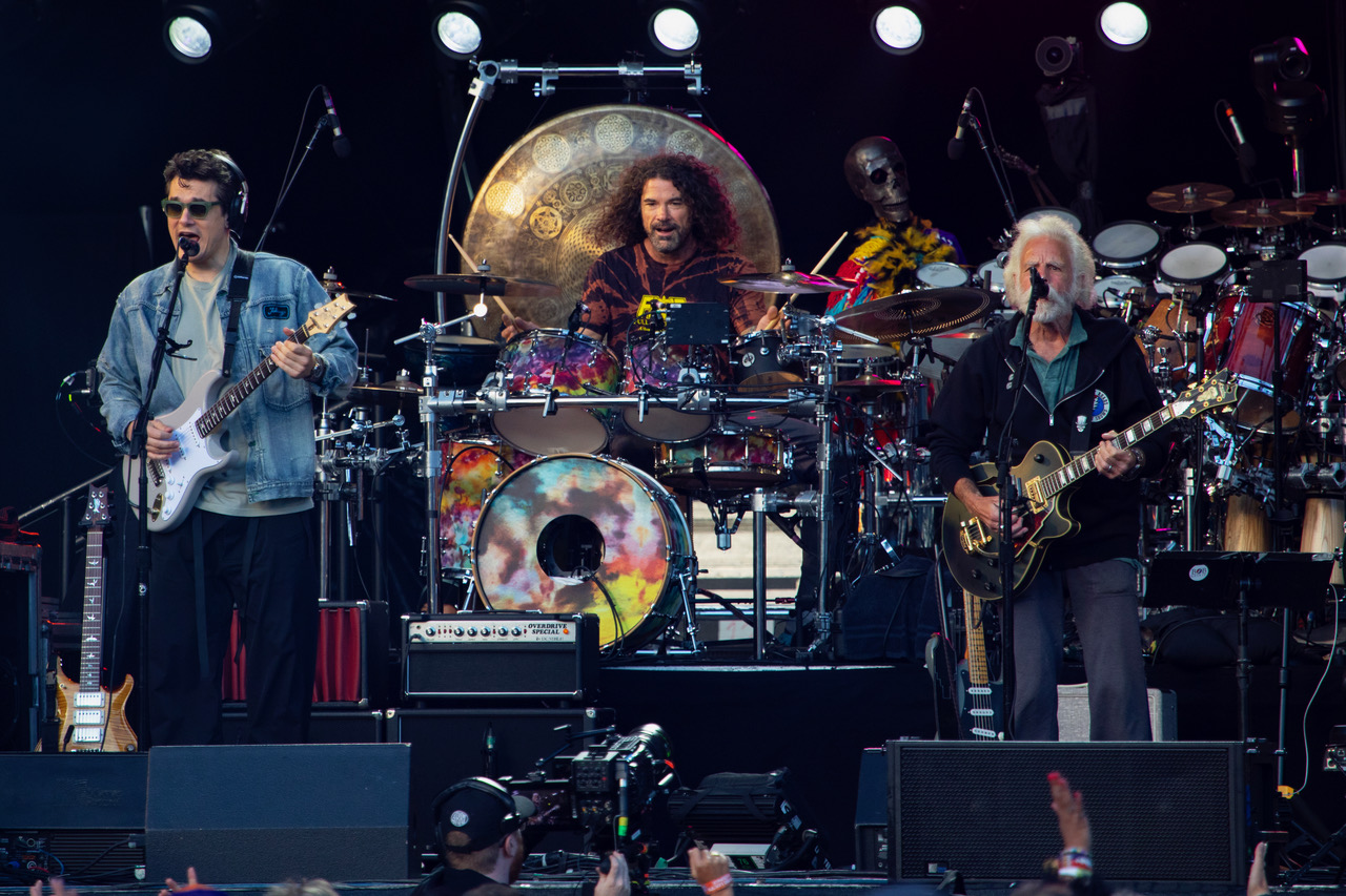 John Mayer, Jay Lane & Bob Weir of Dead & Company @ Oracle Park (Photo: Sean Reiter)